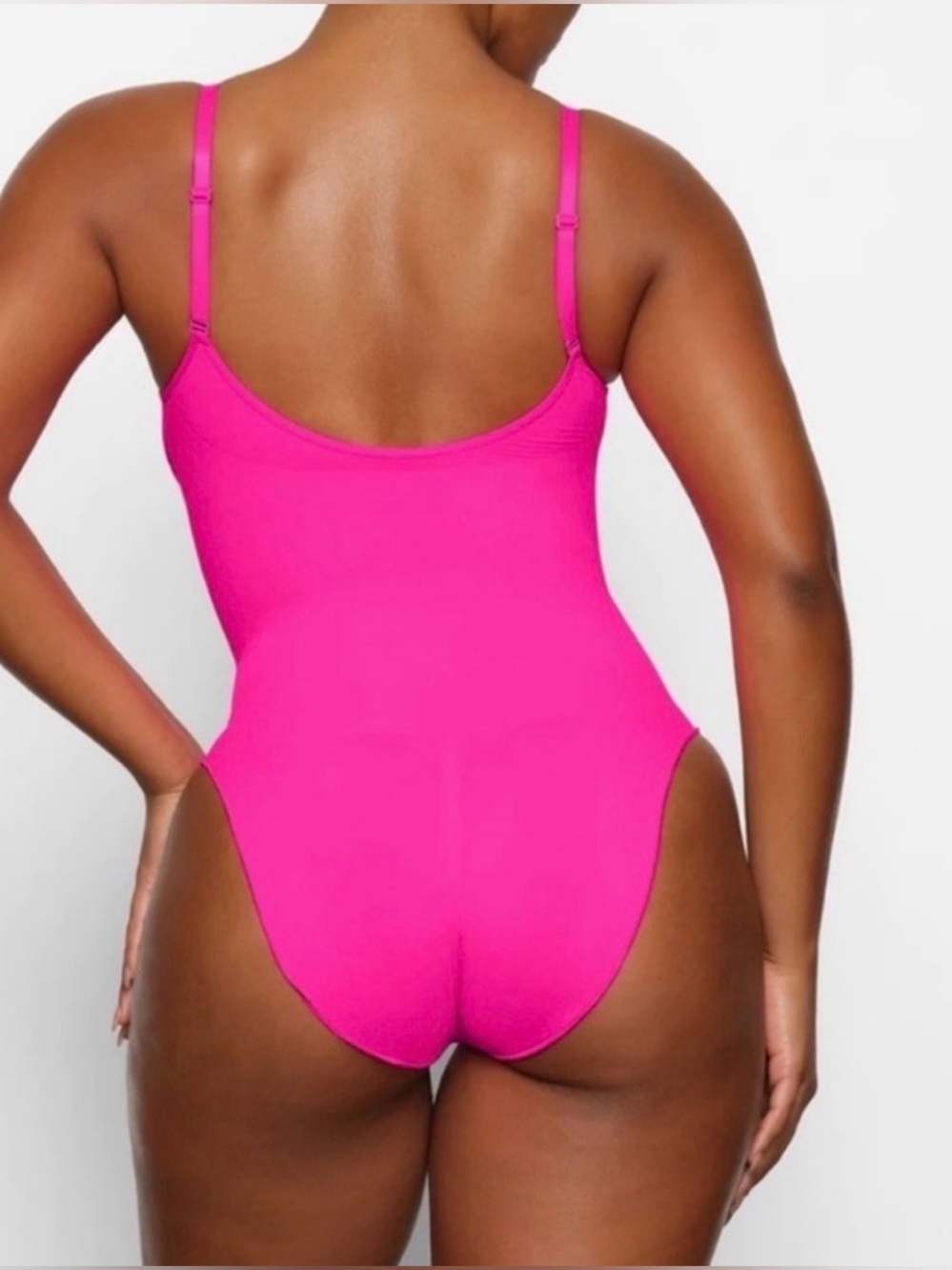Skims Sculpt Full Brief Bodysuit | Flamingo Pink | S | Rare Limited Edition - Picture 3 of 7